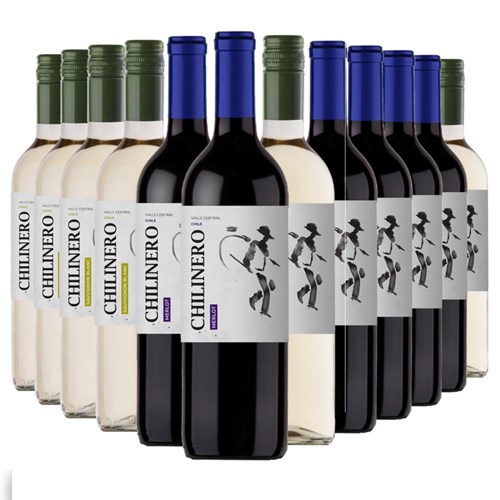 Case of 12 Mixed Chilinero Red & White Wine